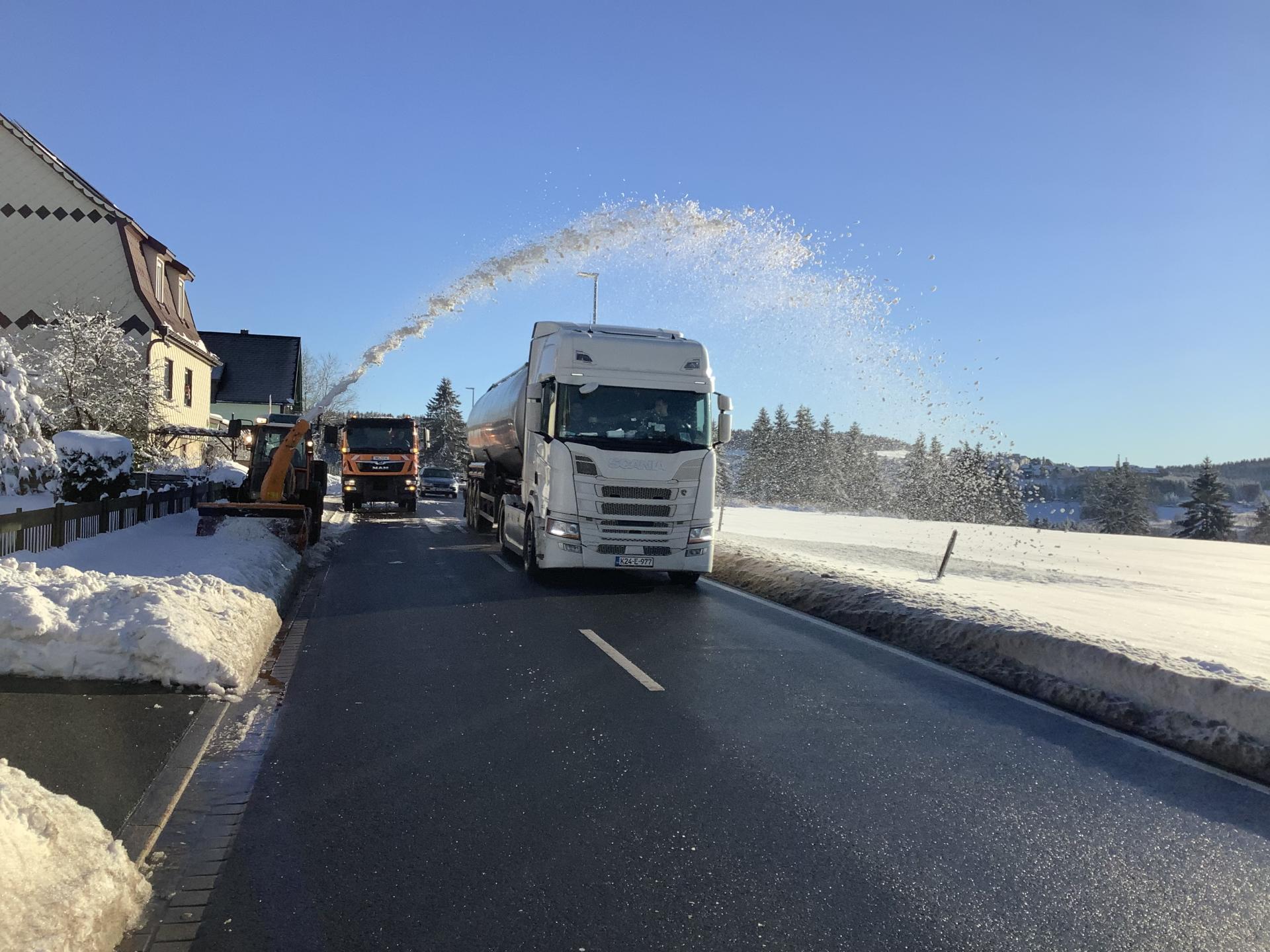 Schneeabfuhr Siegmundsburg Januar 2022