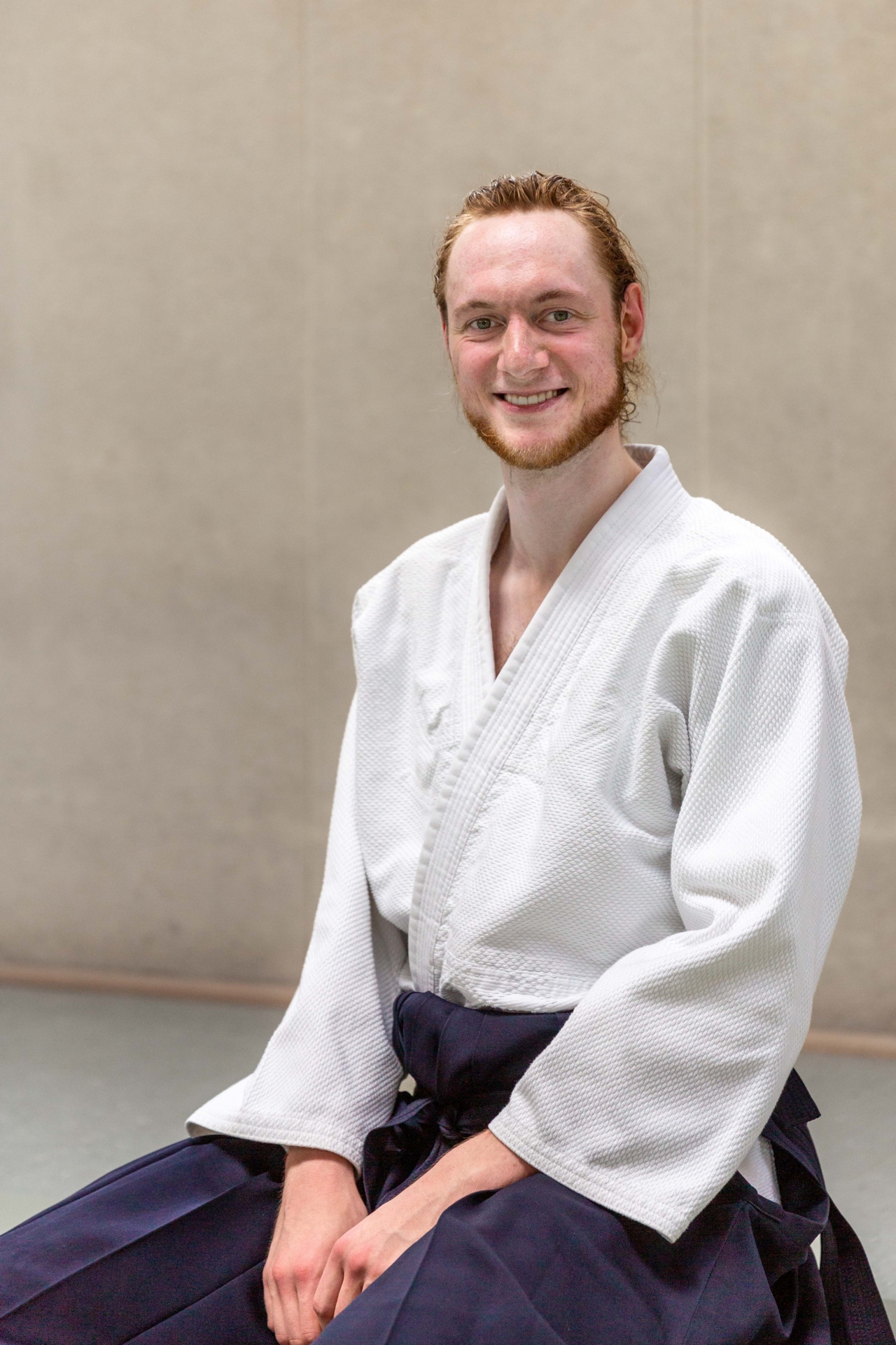Jan Kurfürst gibt eine Extrastunde im JFZ. Er hat den 2. Dan Aikikai. Foto: Privat