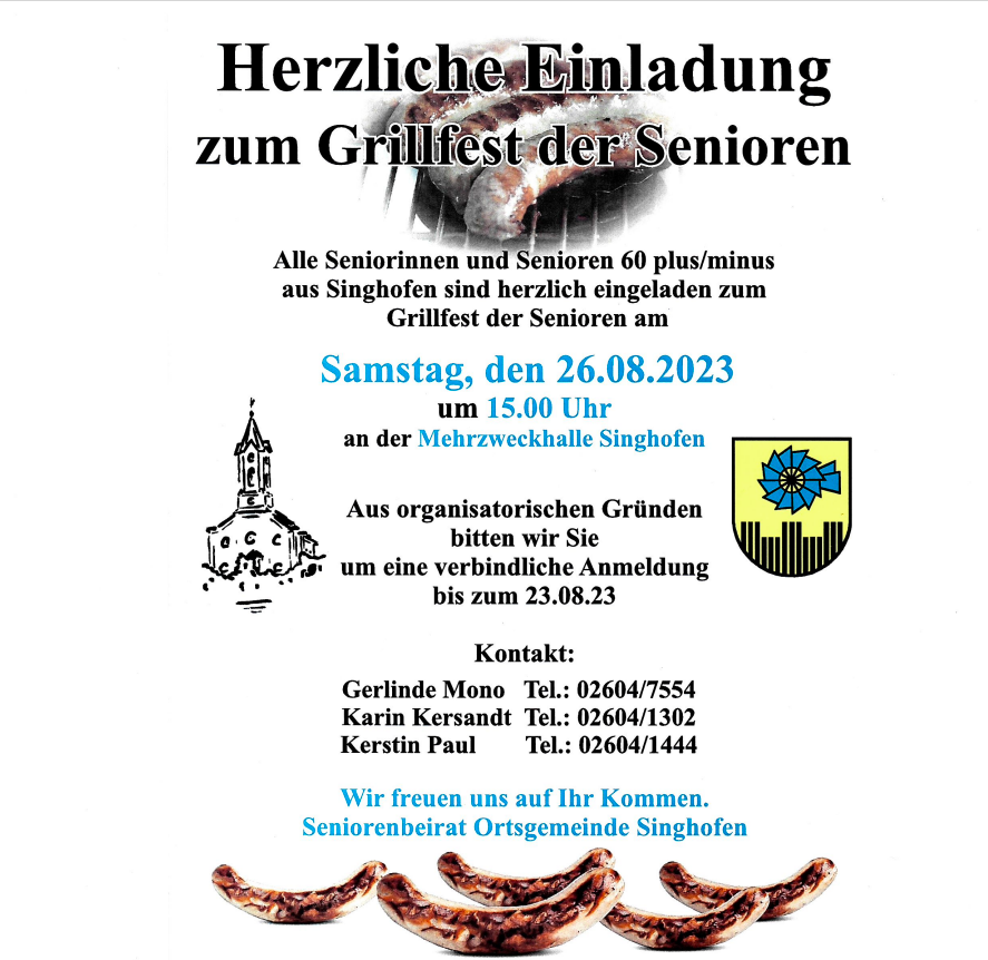 Grillfest der Senioren 2023