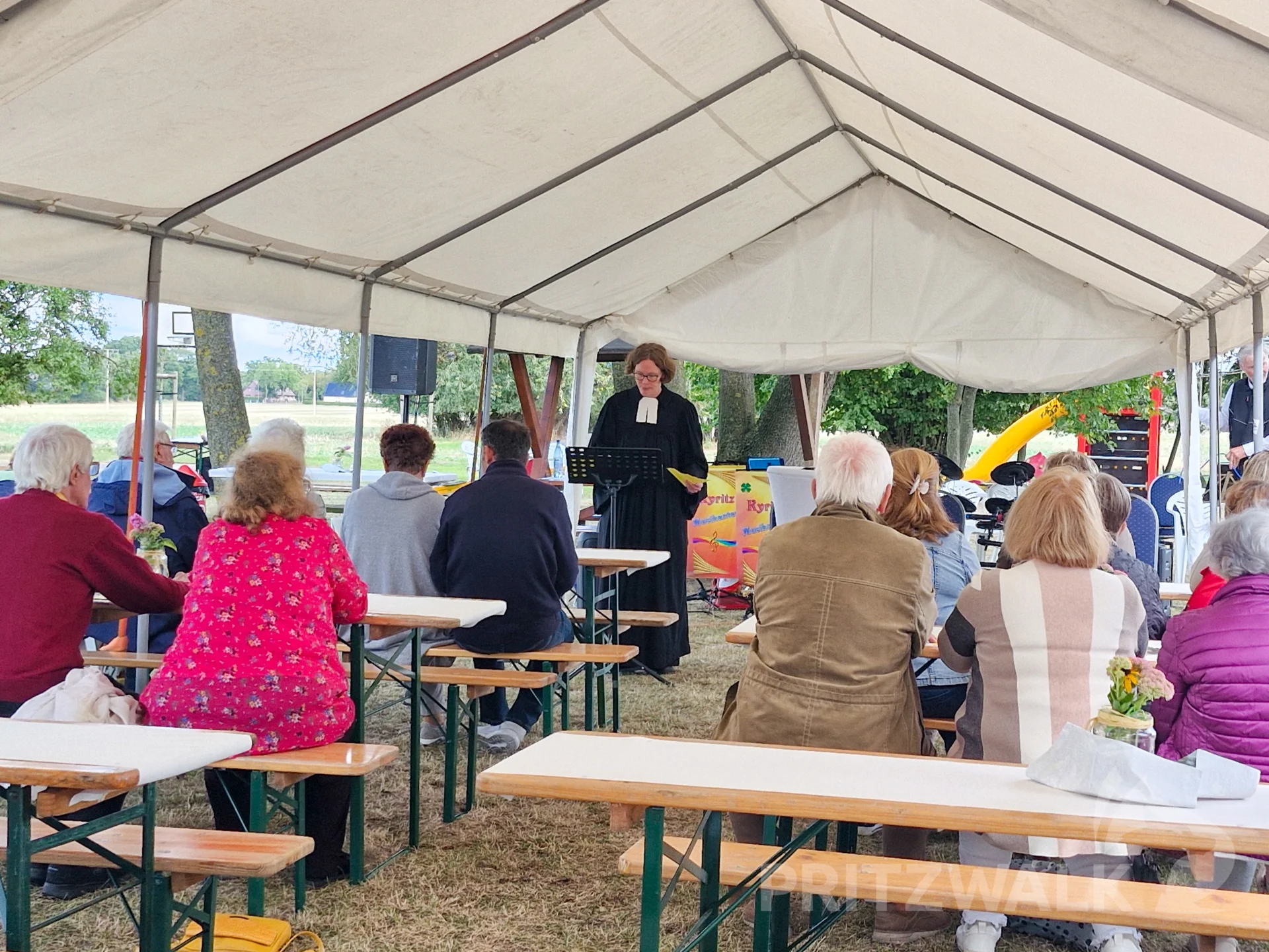 Pfarrerin Susanne Michels hielt den Festgottesdienst ab. Foto: Stadt Pritzwalk