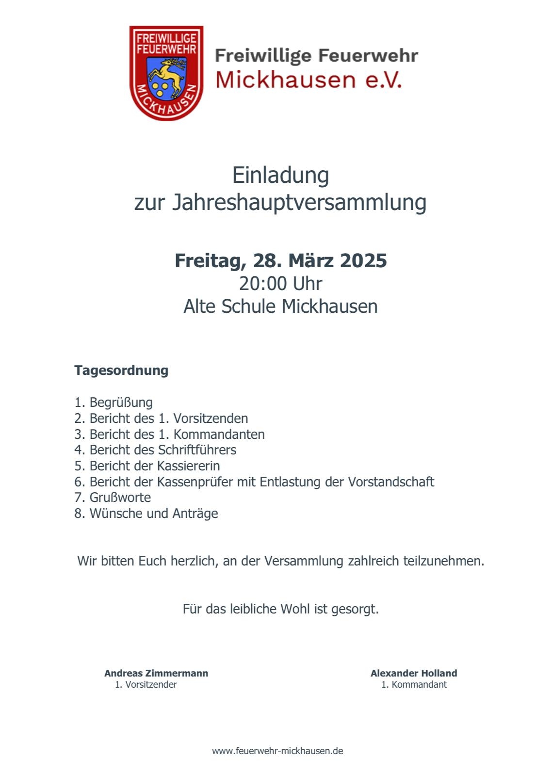 Einladung