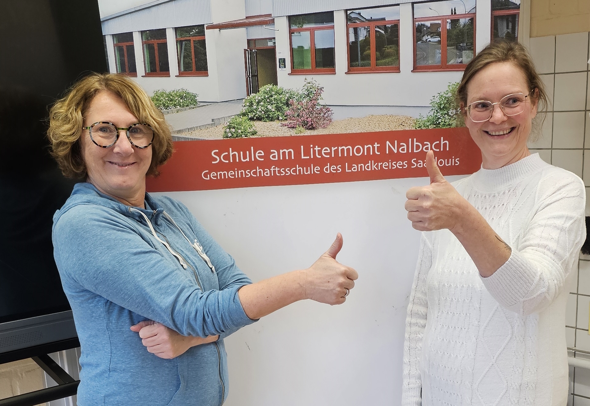 Die beiden Vorsitzendes des Fördervereins der Schule am Litermont