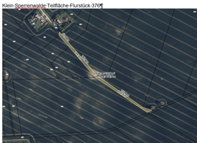 Klein Sperrenwalde Flur 1 Flurstück 376 Teilfläche