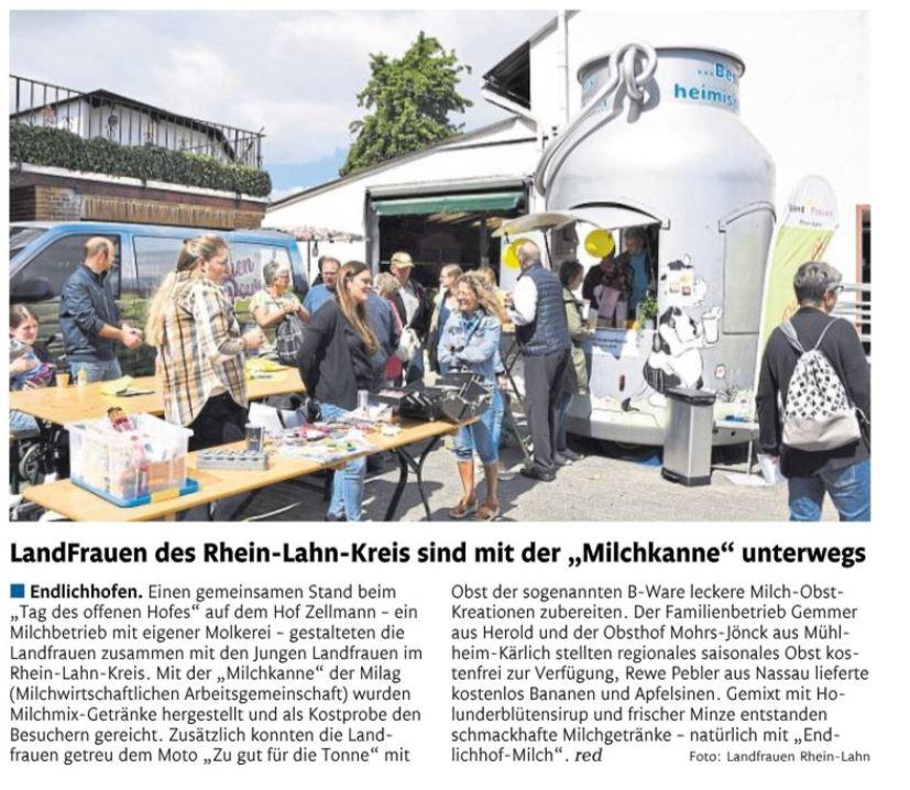 Bericht Rhein-Lahn-Zeitung vom 25.07.2022