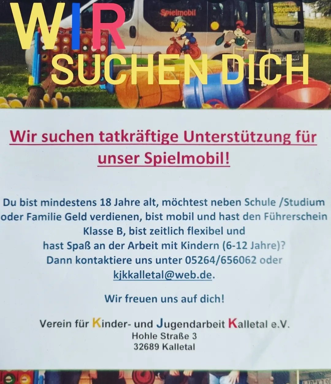 Wir suchen dich