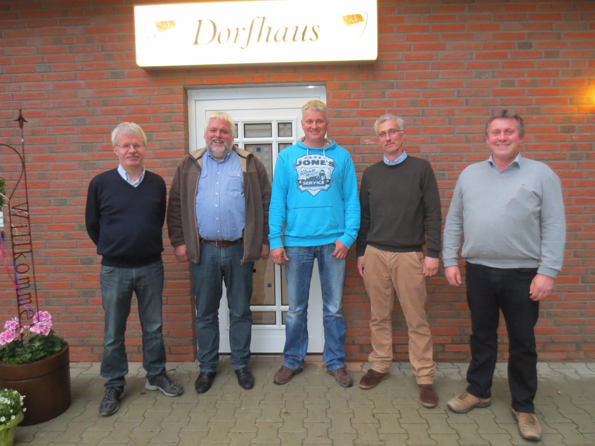 Das Organisationsteam: Heinz Gelhaus, Viktor Ripke, Jörg Warnke, Eduard Lübberding u. Georg Lübberding