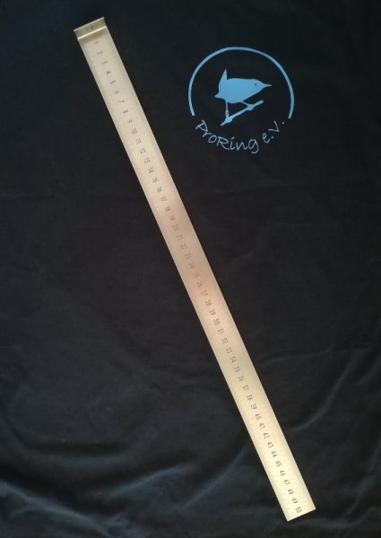Messlineal mit Anschlag 50cm