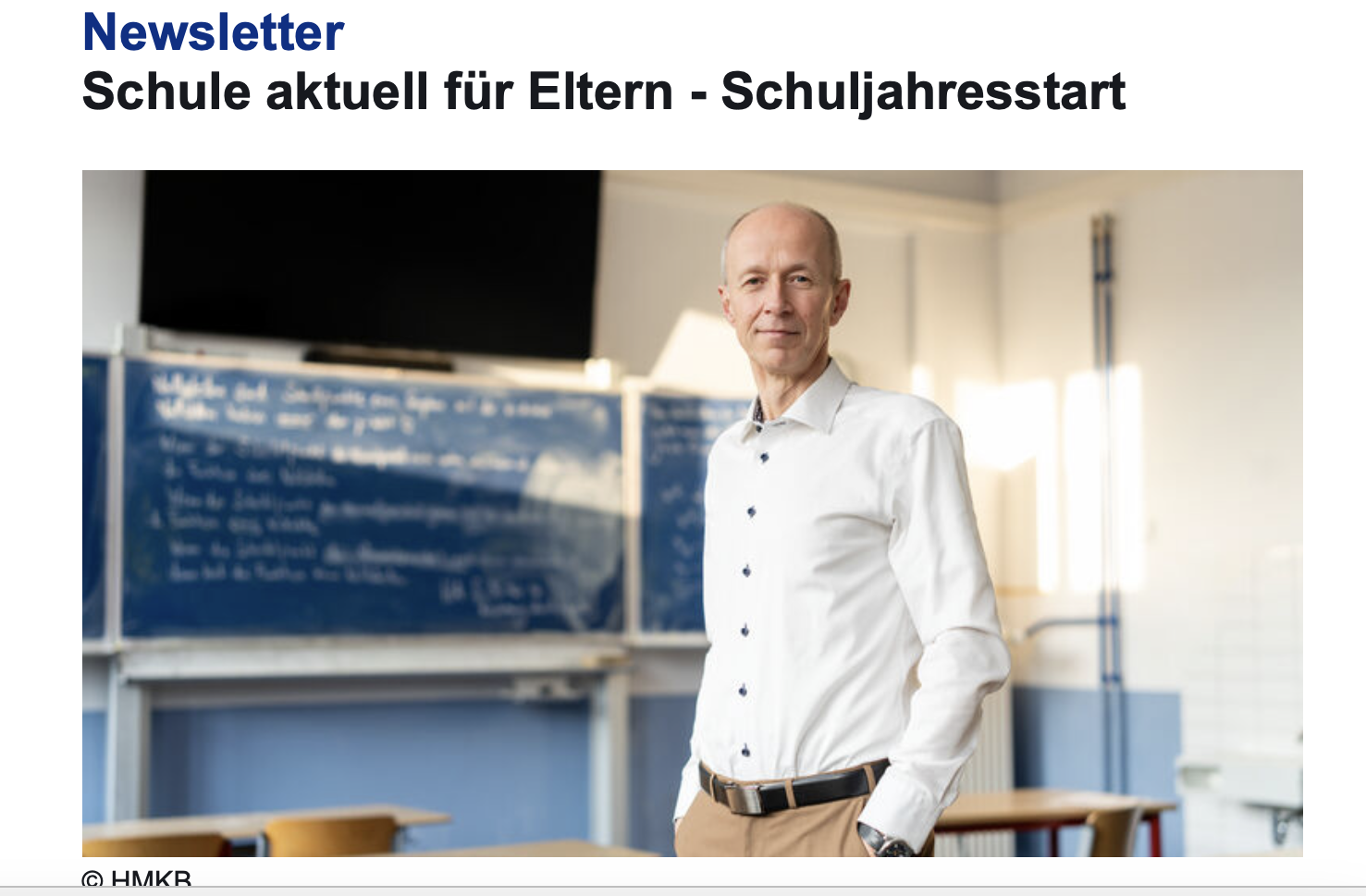 Newsletter für Eltern