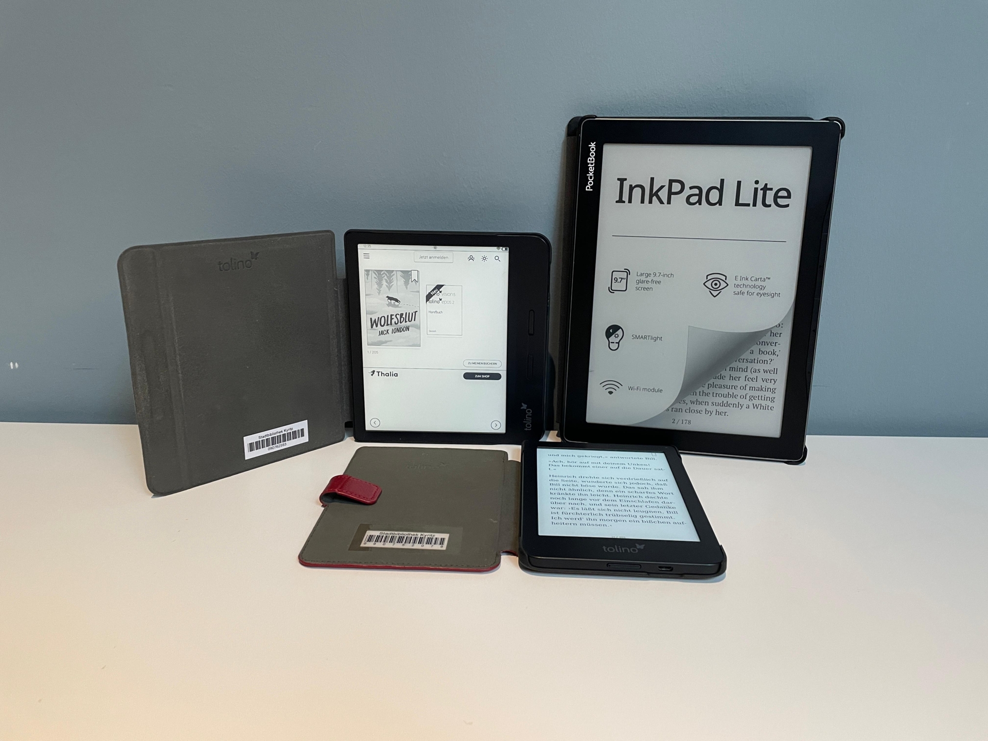 E-Book-Reader verschiedene Modelle