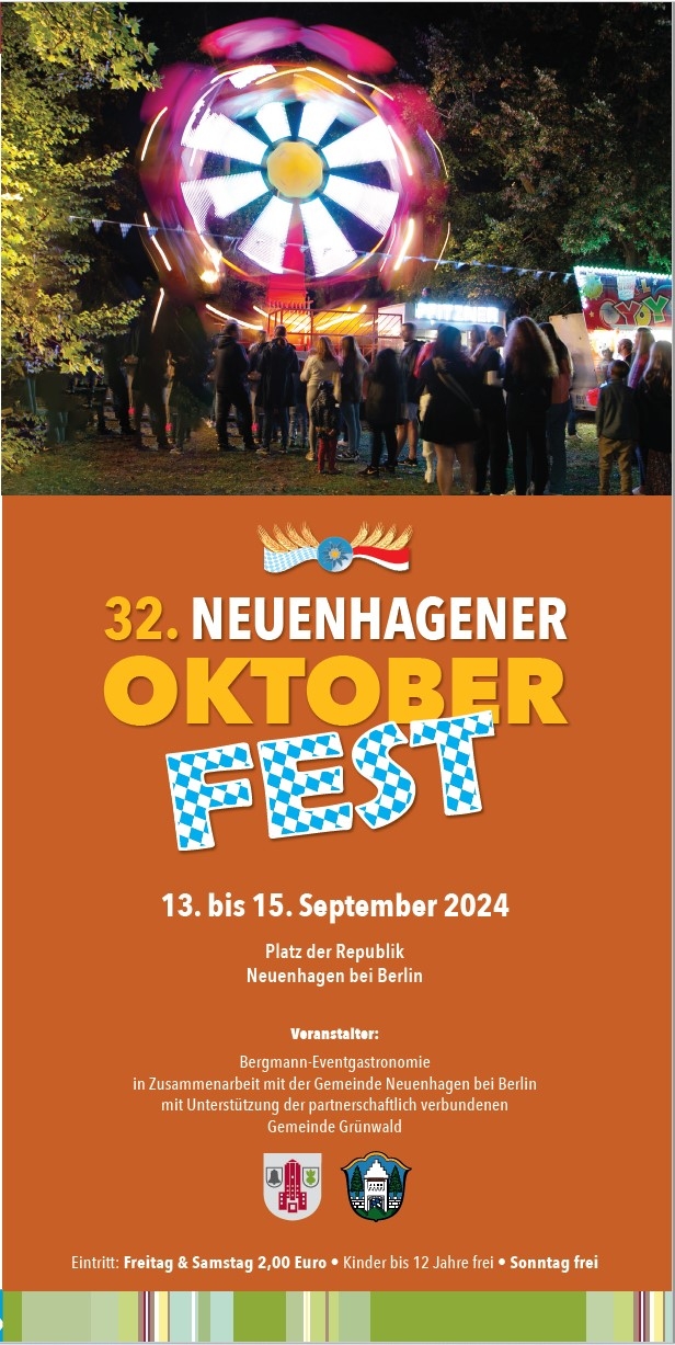 Programm des Oktoberfestes 2024