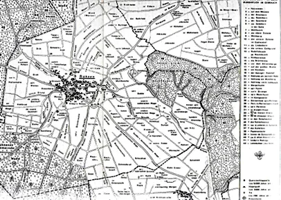 Flurnamenkarte Bühren
