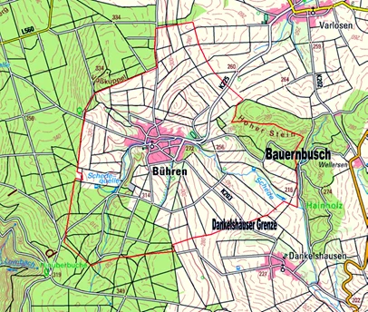 Gemarkunsgrenze Bühren
