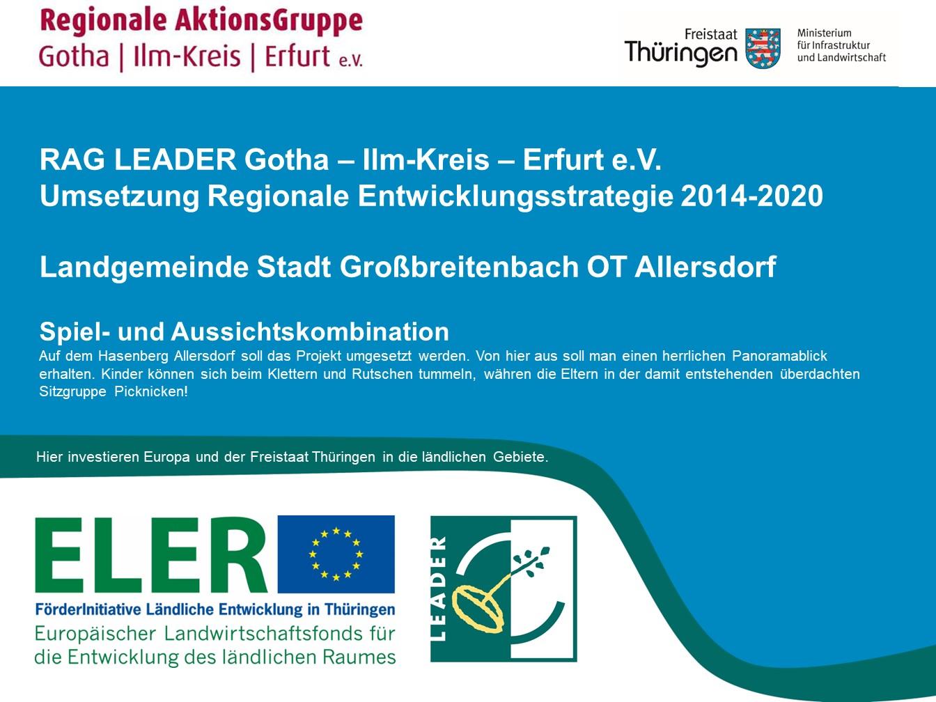 LEADER Förderung für die Aussichts- und Spielkombination Allersdorf