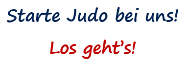 Starte Judo bei uns