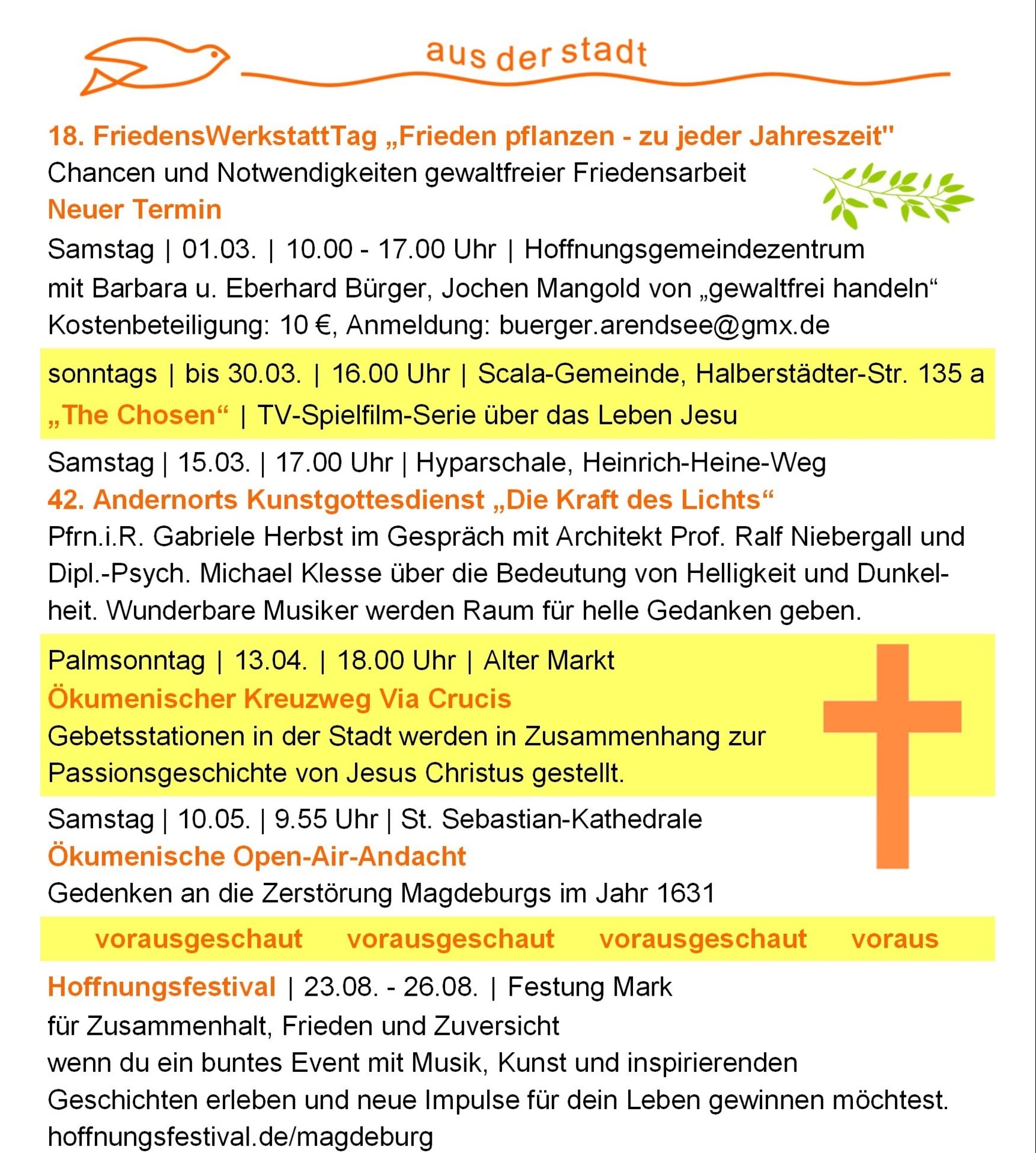 aus der Stadt