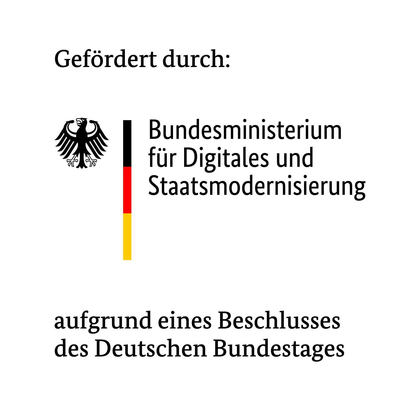 Logo Bundesministerium für Digitales und Staatsmodernisierung