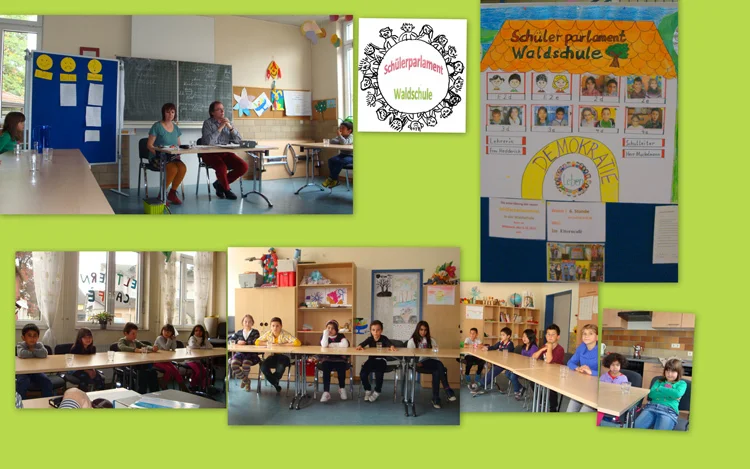 2 zuständige Lehrer am Kopf des Schülerparlaments