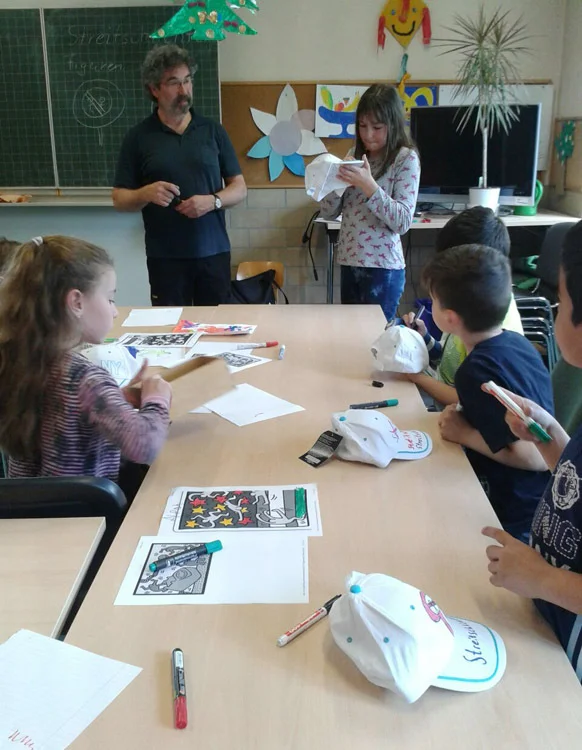 Streitschlichter bemalen Kappen 2