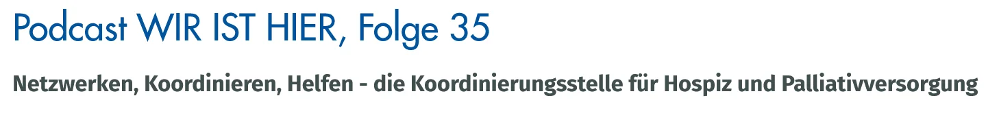 Text Wir ist hier