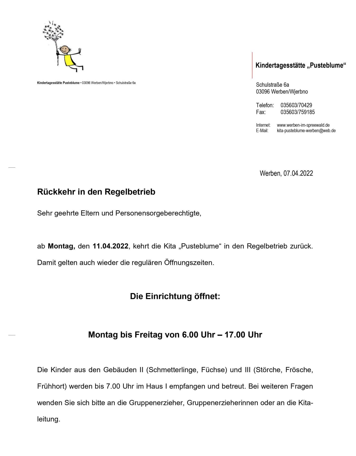 Regelbetrieb