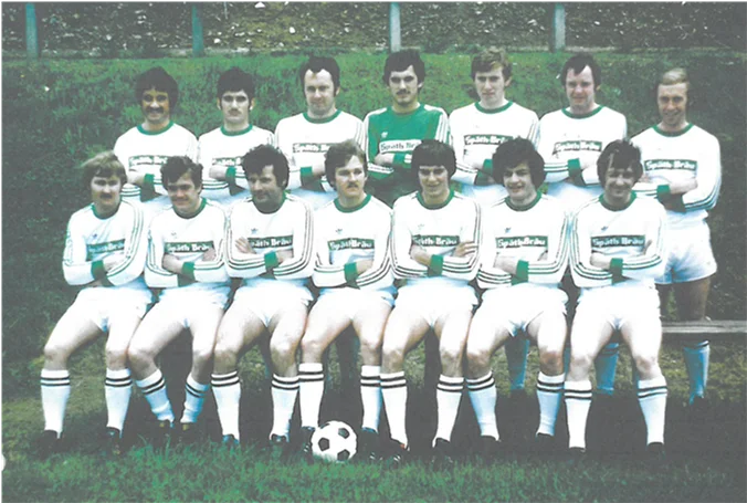 Die Aufstiegsmannschaft von 1976/1977 und 1977/1978