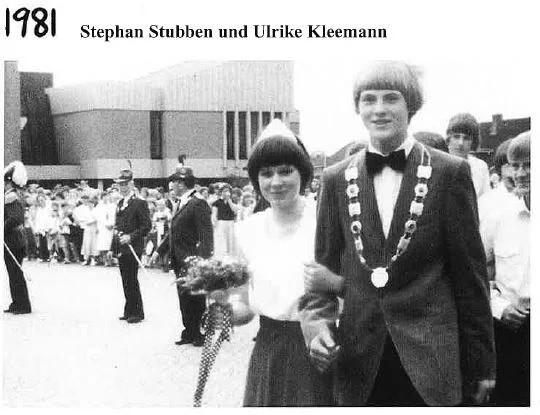1981: König Stephan Stubben und Königin Ulrike Kleemann
