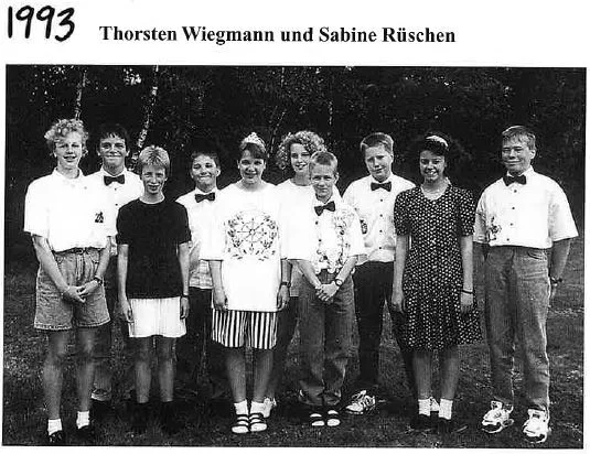 1993: König Thorsten Wiegmann und Königin Sabine Rüschen