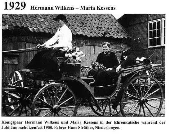  1929: König Hermann Wilkens und Königin Maria Kessens