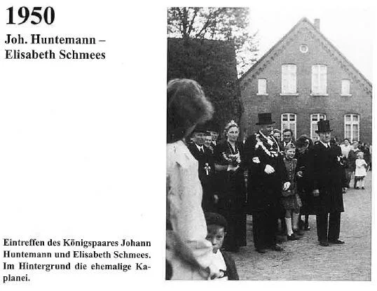  1950: König Johann Huntemann und Königin Elisabeth Schmees