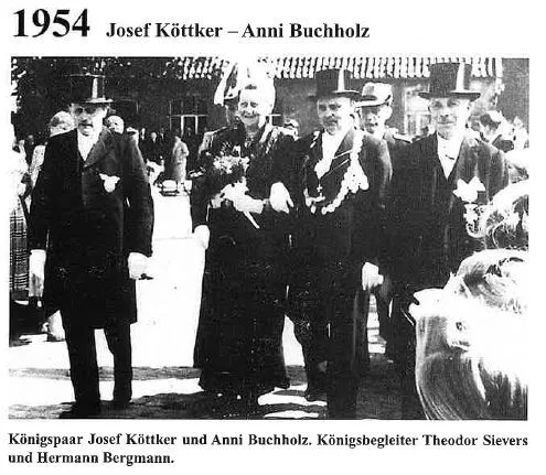  1954: König Josef Köttker und Königin Anni Buchholz