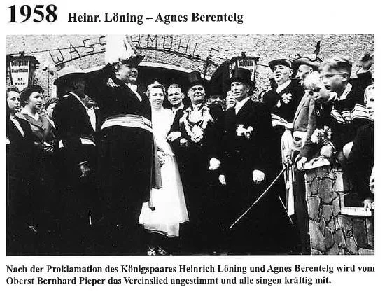  1958: König Heinrich Löning und Königin Agnes Berentelg