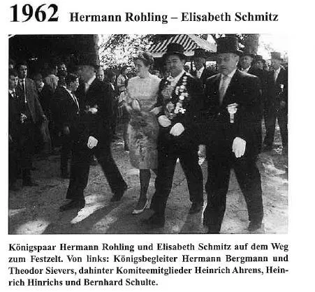  1962: König Hermann Rohling und Königin Elisabeth Schmitz