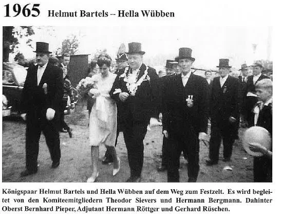 1965: König Helmut Bartels und Königin Hella Wübben