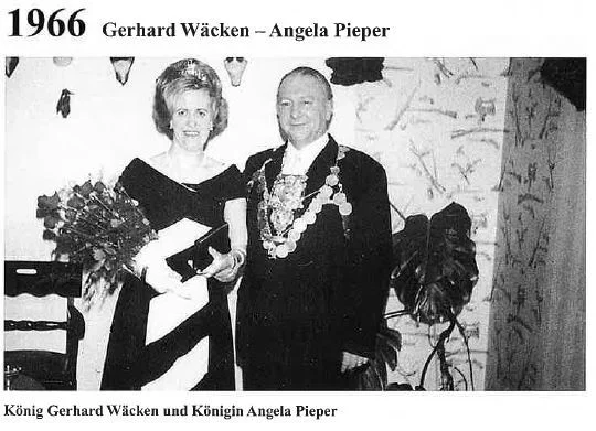  1966: König Gerhard Wäcken und Königin Angela Pieper