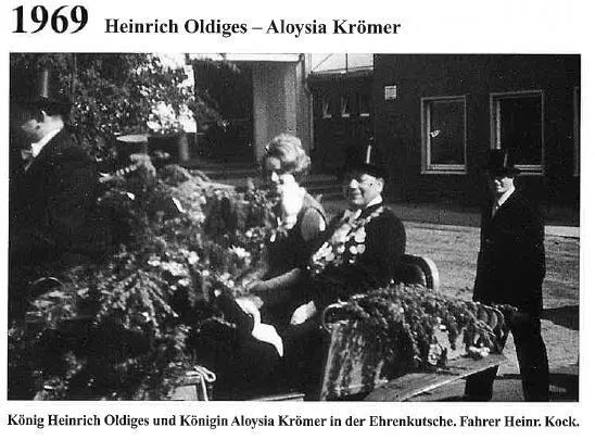  1969: König Heinrich Oldiges und Königin Aloysia Krömer