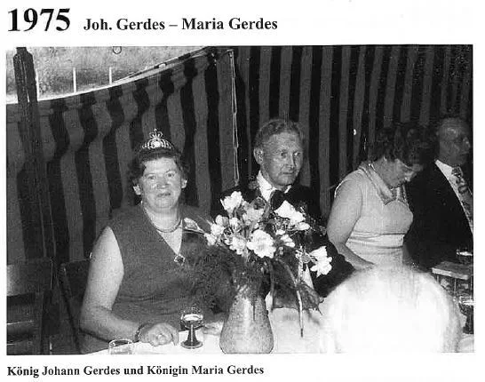  1975: König Johann Gerdes und Königin Maria Gerdes