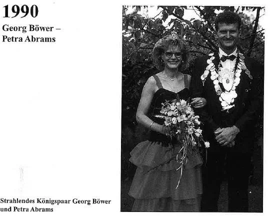  1990: König Georg Böwer und Königin Petra Abrams