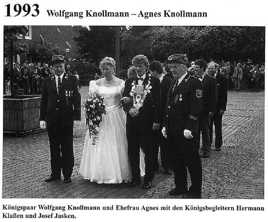  1993: König Wolfgang Knollmann und Königin Agnes Knollmann