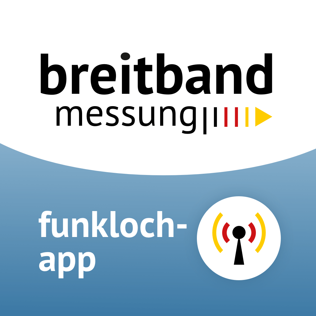 Logo App der Bundesnetzagentur zur Breitbandmessung (Quelle: Bundesministerium für Digitales und Verkehr)