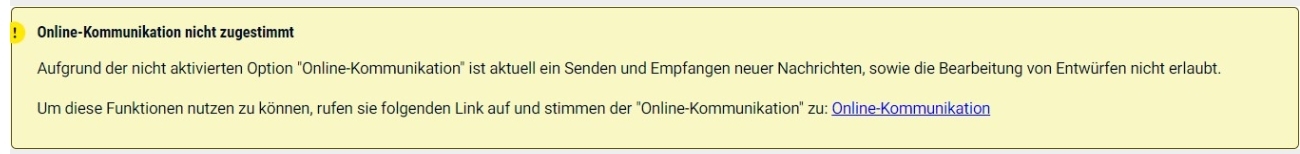Zustimmung Online-Kommunikation