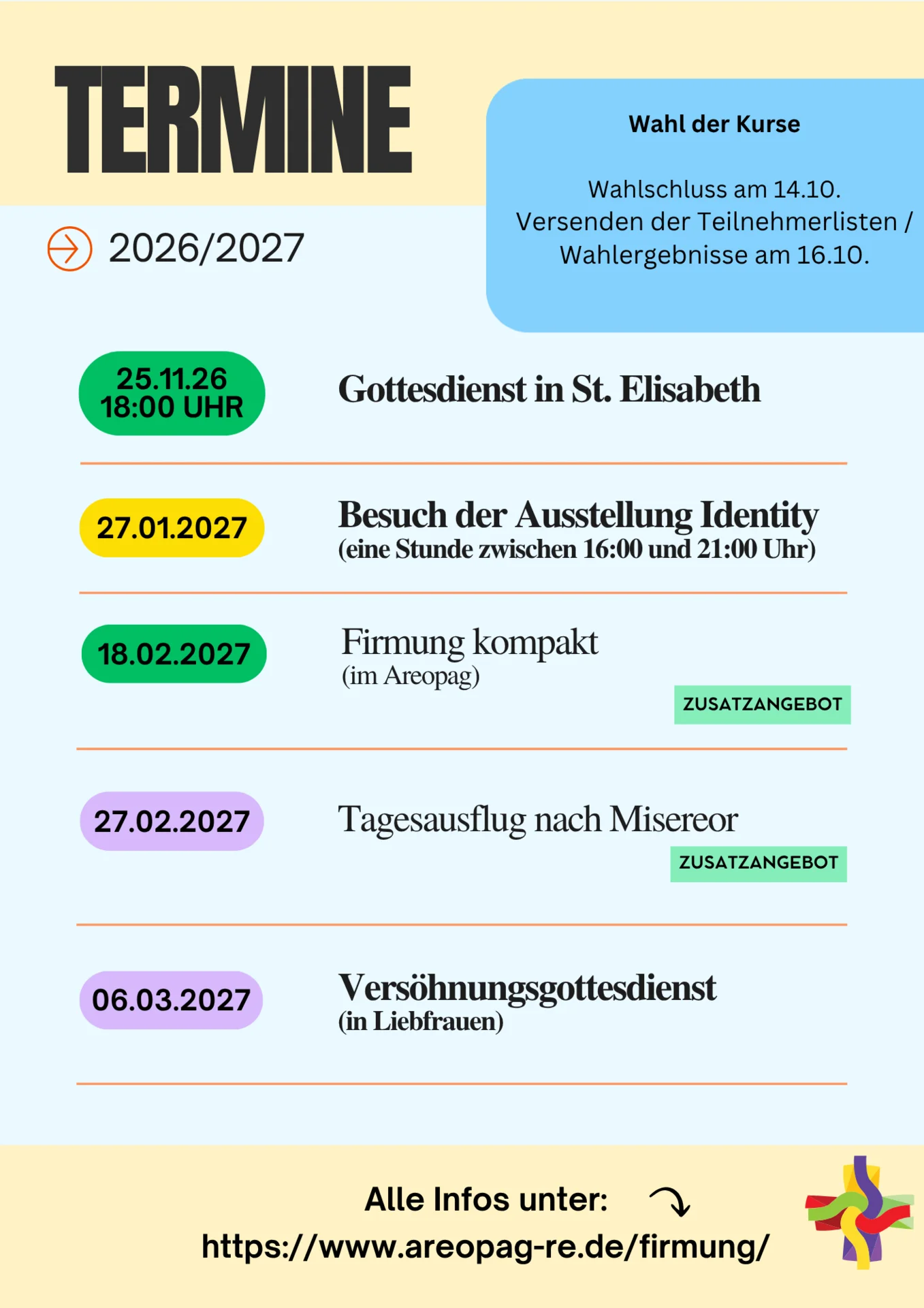 Gemeinsame Firmtermine