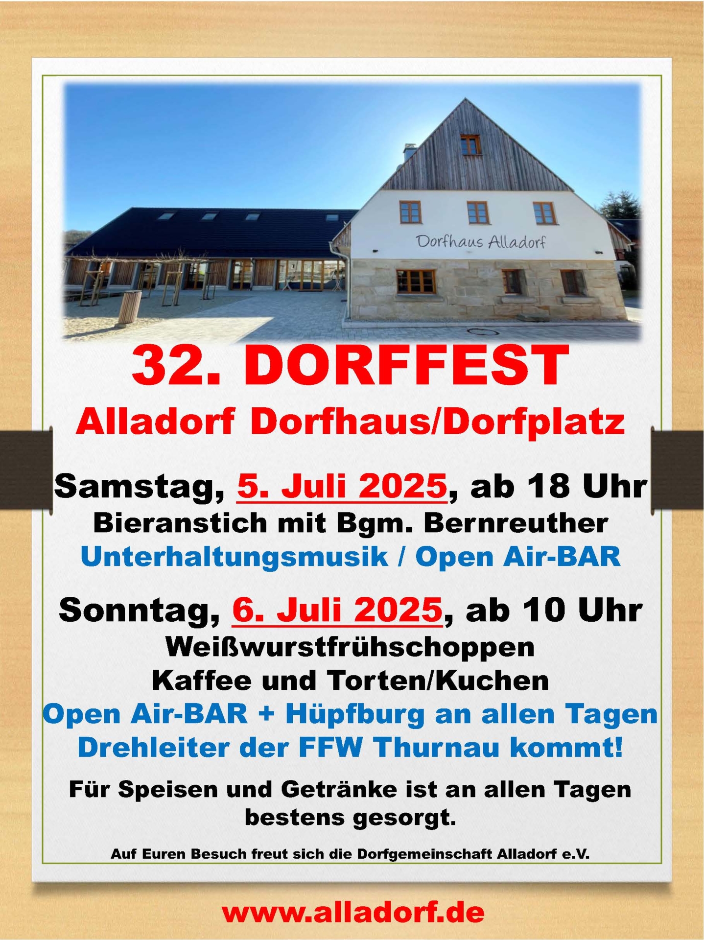 Plakat Dorffest 2025