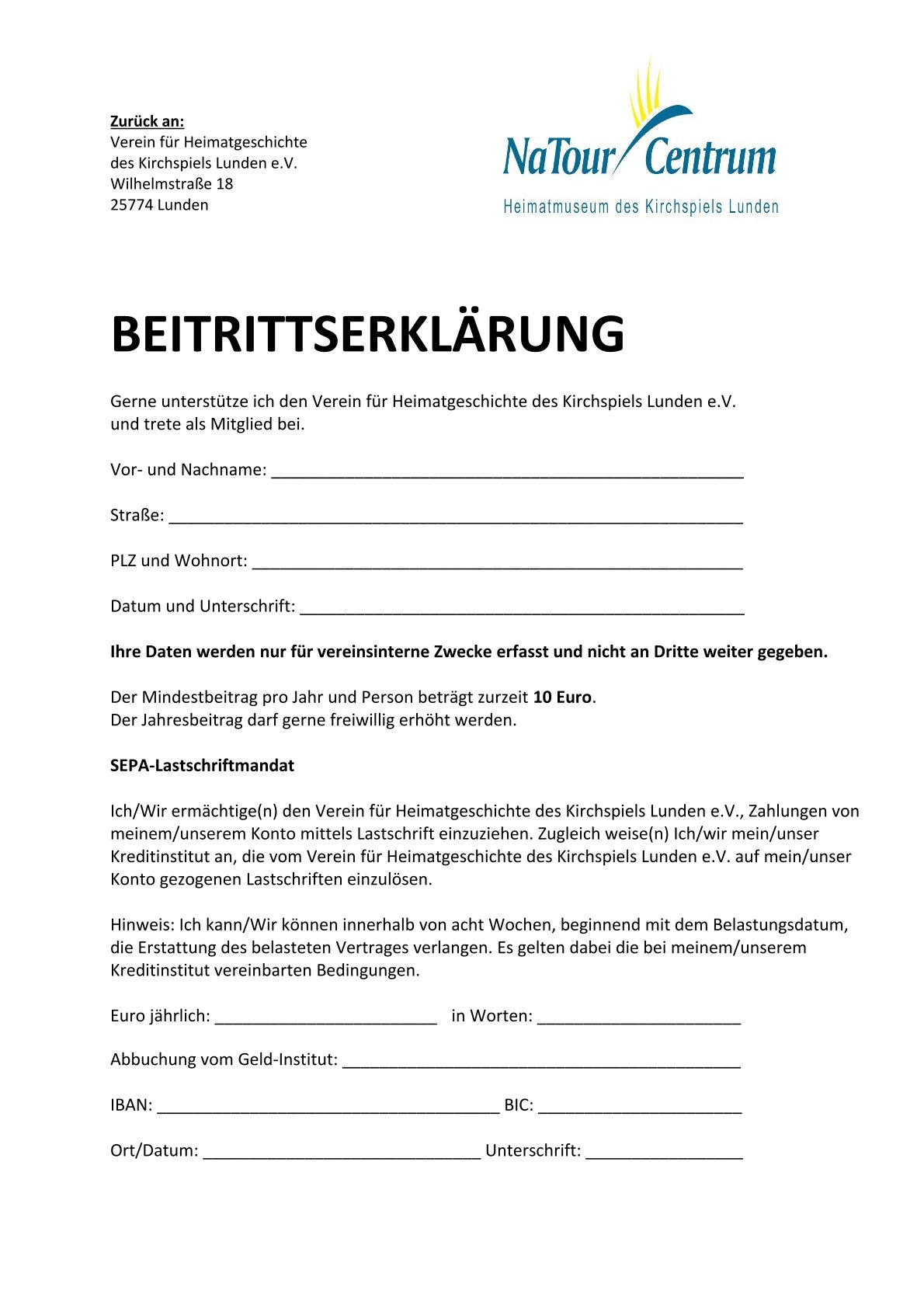 Jetzt Mitglied werden