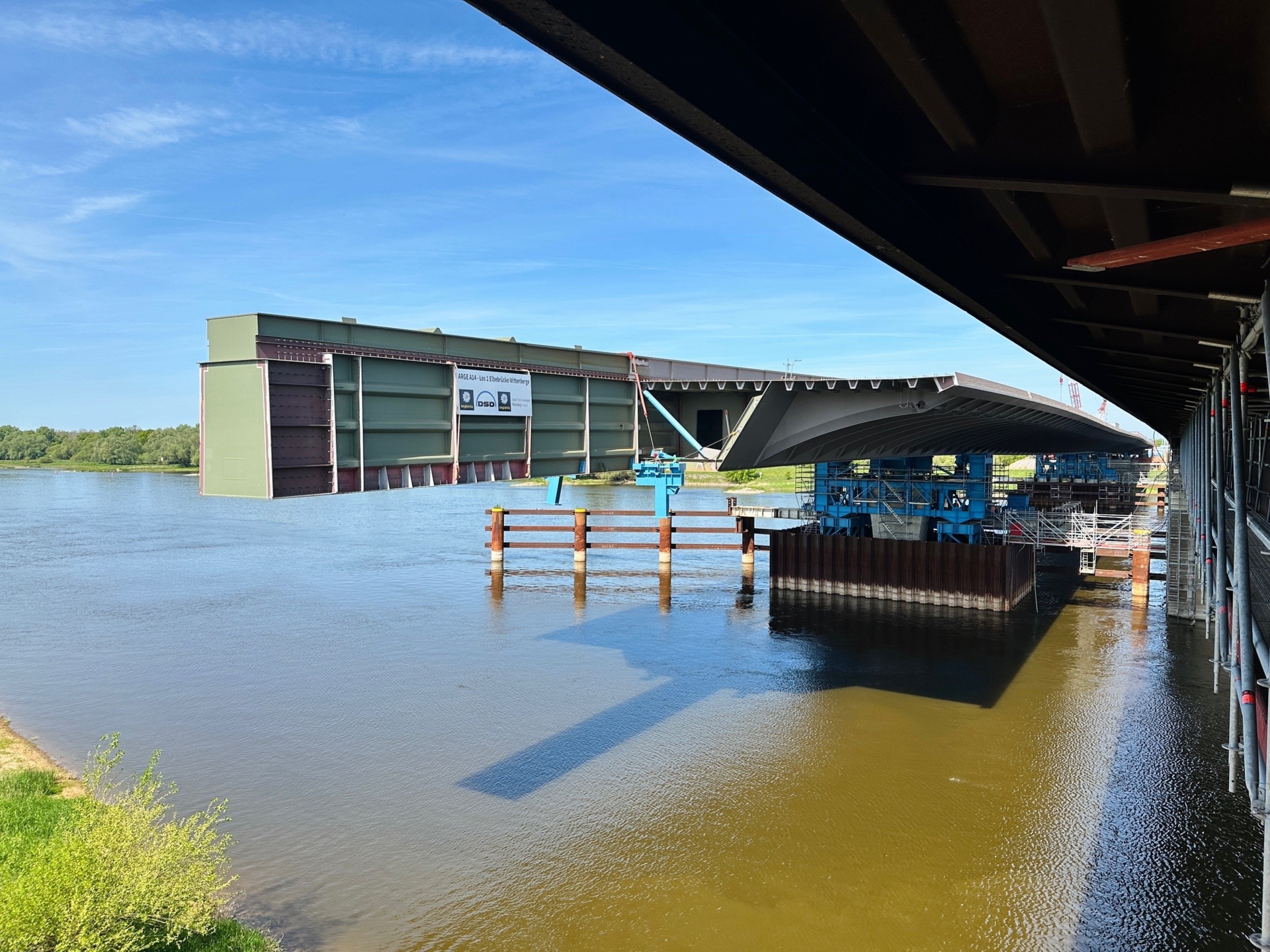 vierter Vorschub A14 Brücke