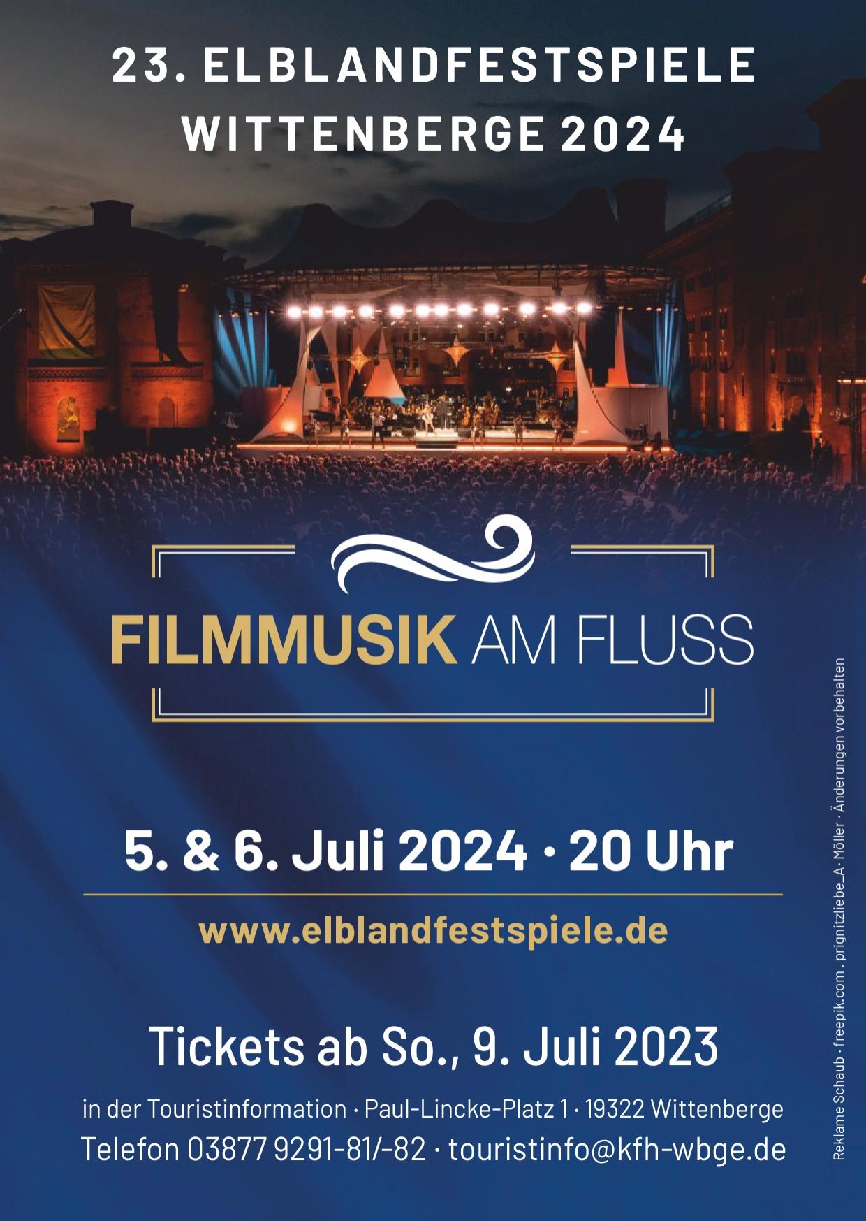Filmmusik am Fluss - 23. Elblandfestspiele 2024