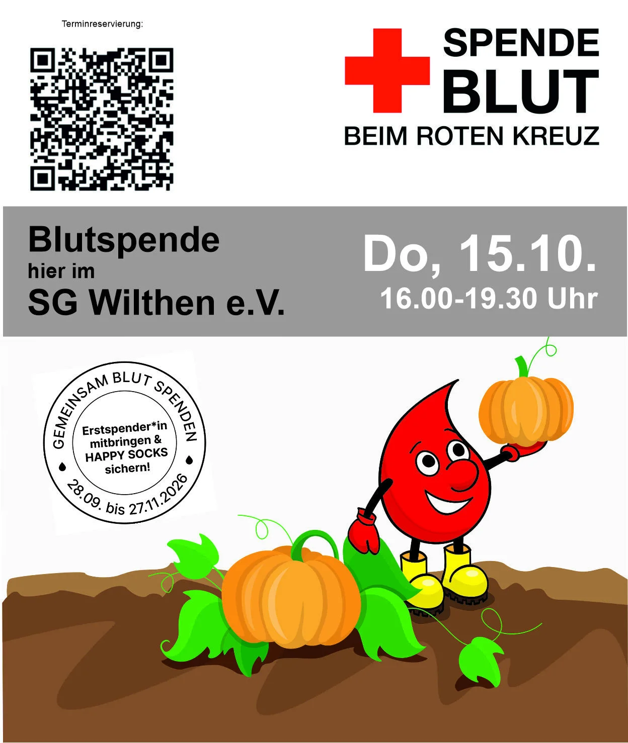 Blutspende auf dem Sportplatz