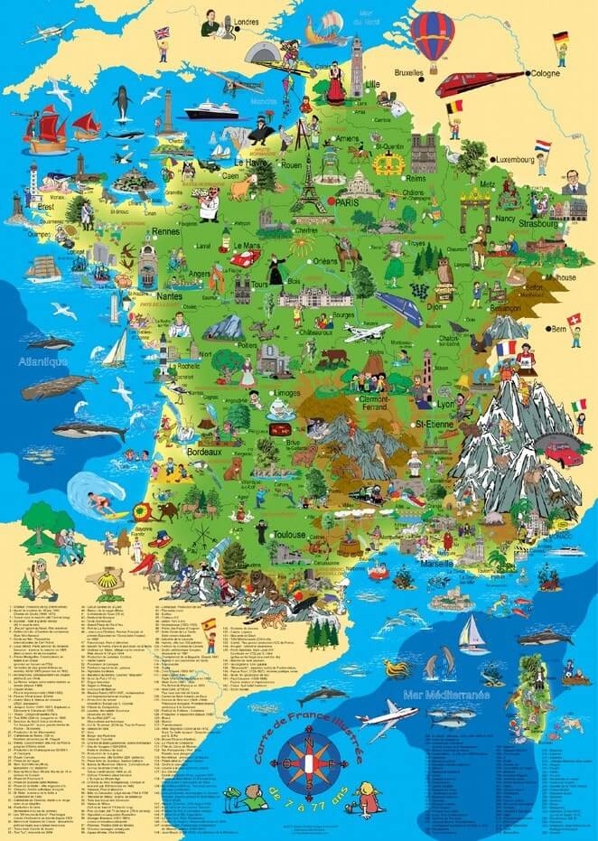 Entdecker-Karte Frankreich