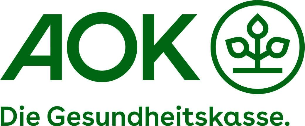 Logo AOK für Fremdkontext grün auf weiß