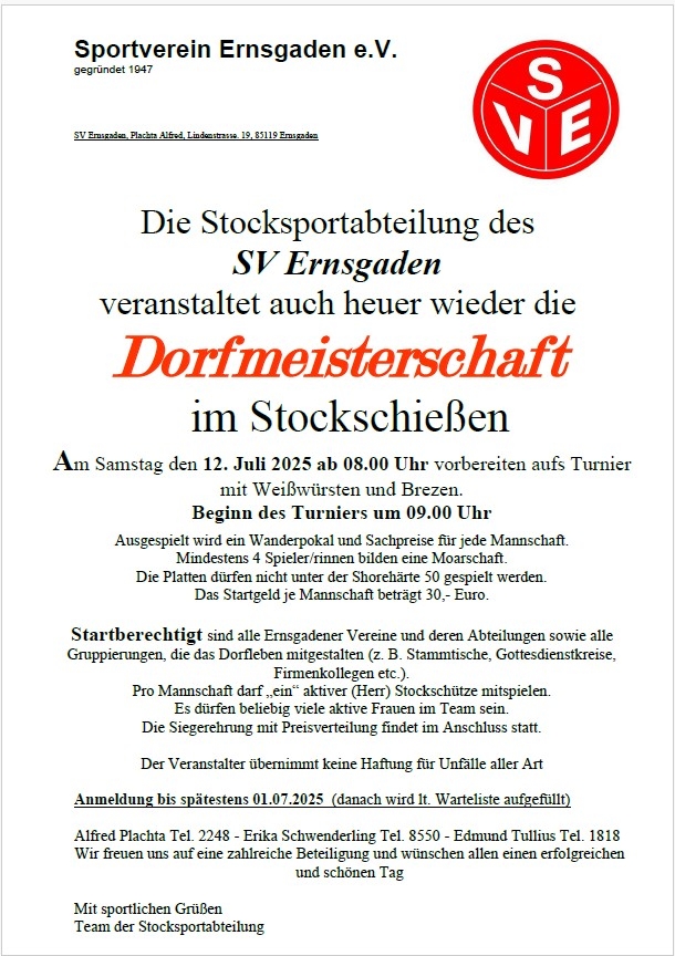 Dorfmeisterschaft 2025 neu