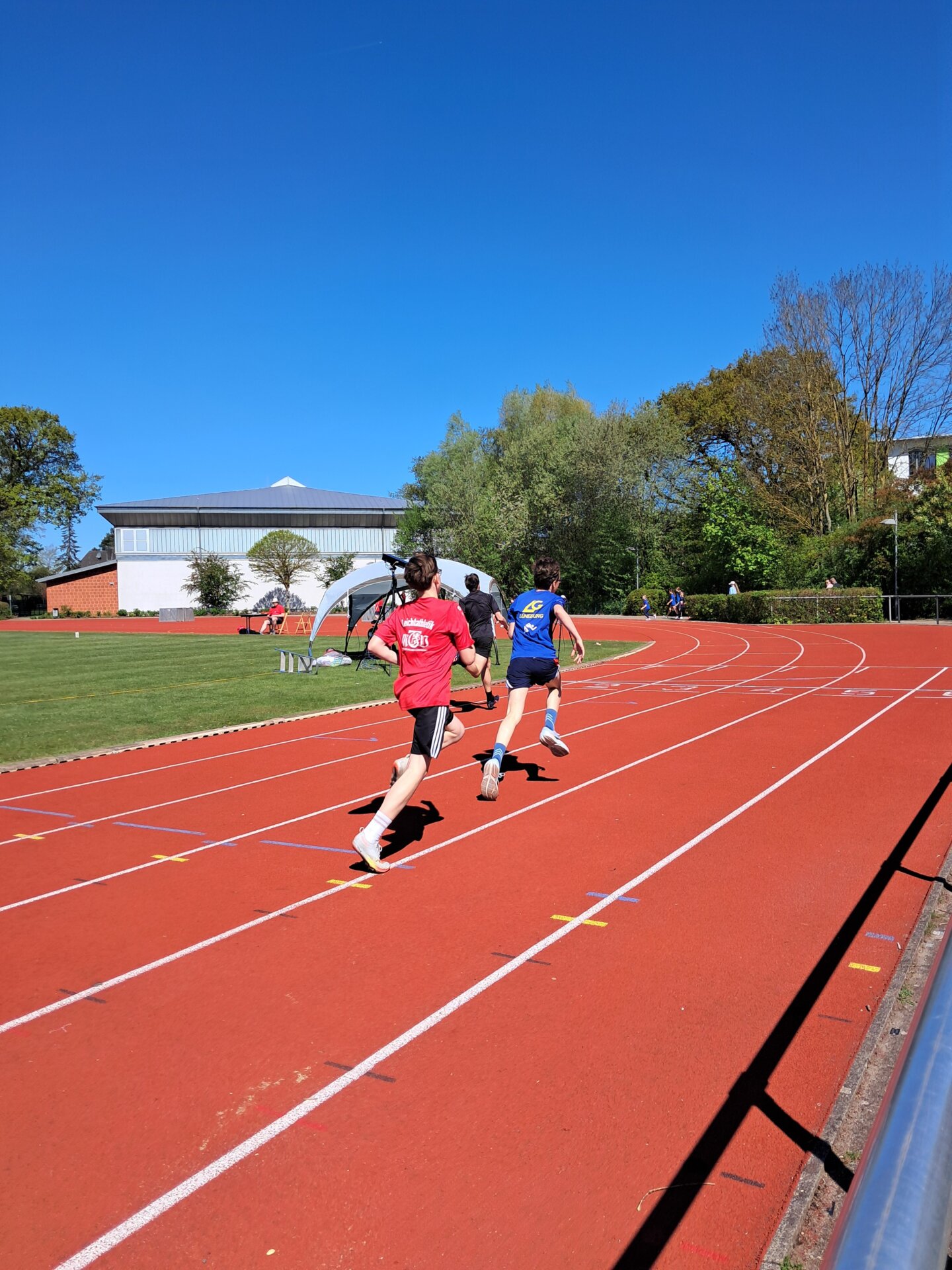 Zieleinlauf 100 m Lauf